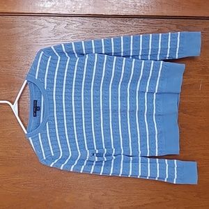 Brooks Brothers LG sweater Blue and white stripe